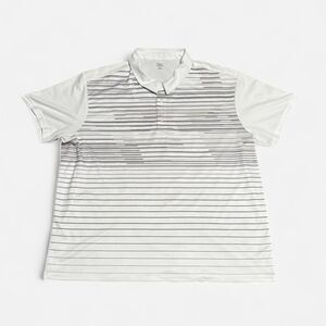 Falls Greek white striped grey XXL size (width 26/2in, length 27in) polo shirt